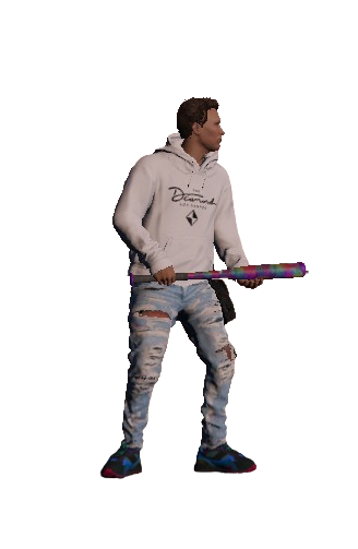 Honkbal Weapon Skin Tie-Dye