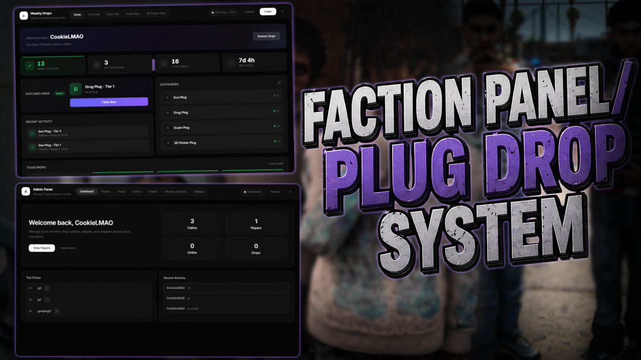 cDev · Plug Manager / Faction Panel