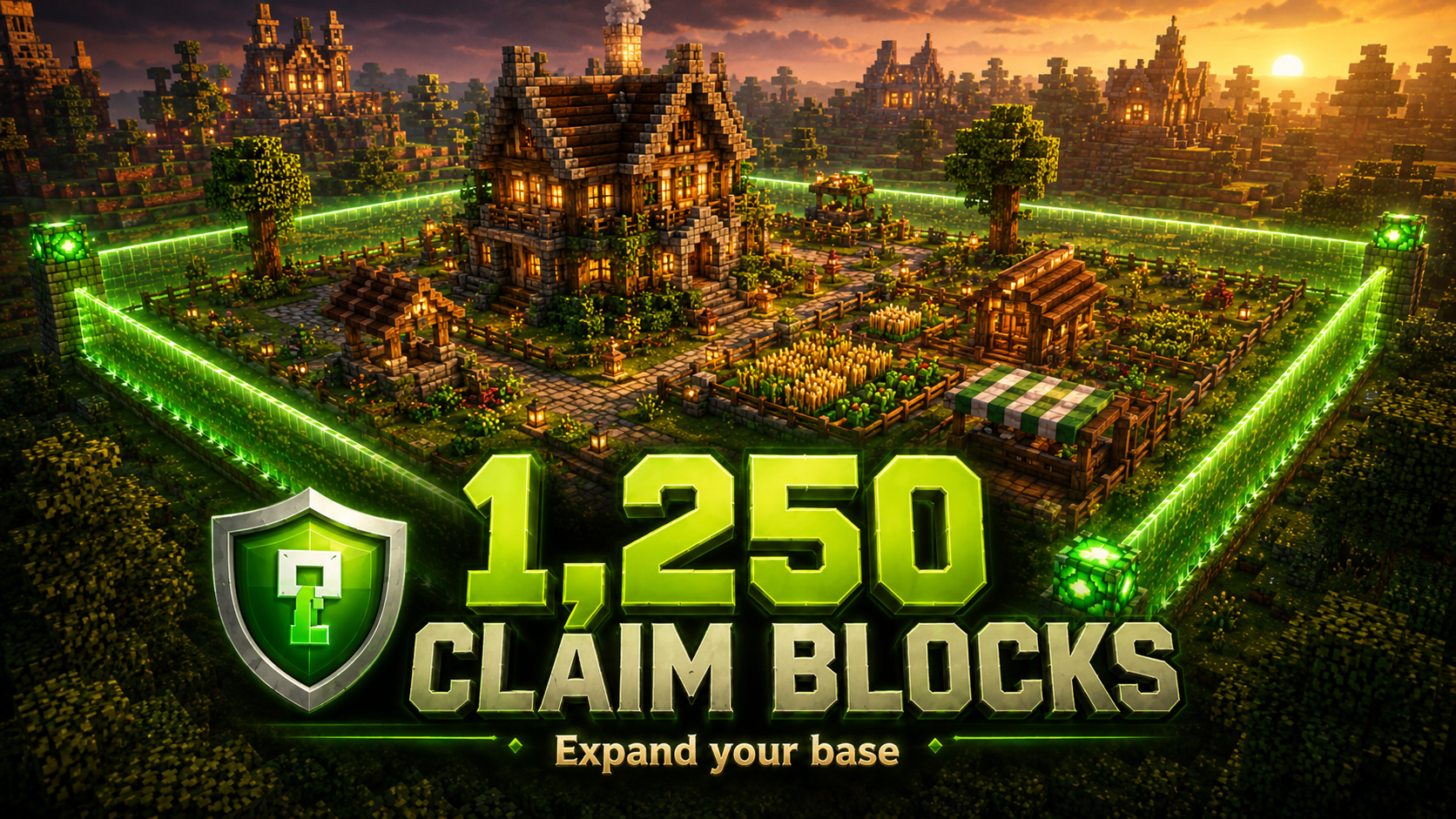 1,250 Claim Blocks