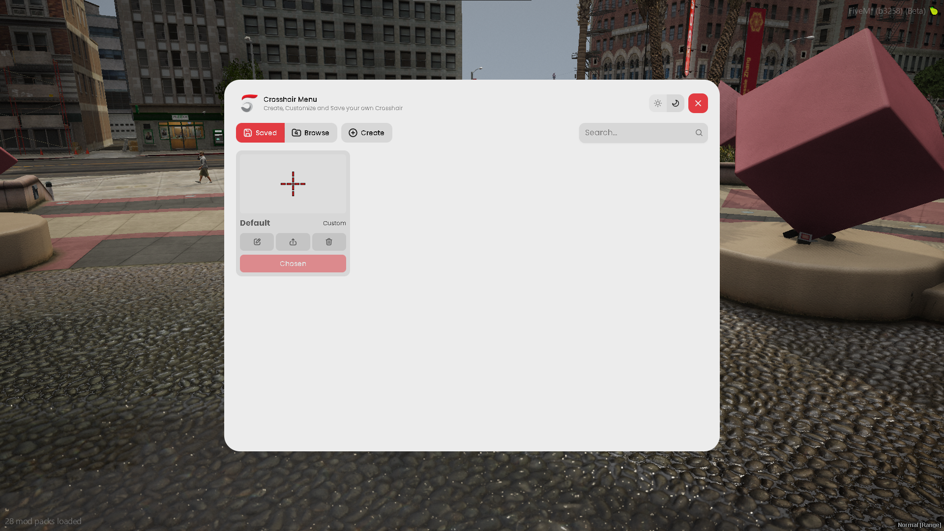 Advanced Crosshair Menu