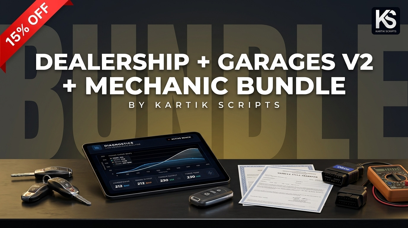 Dealership + Garages V2 + Mechanic Bundle