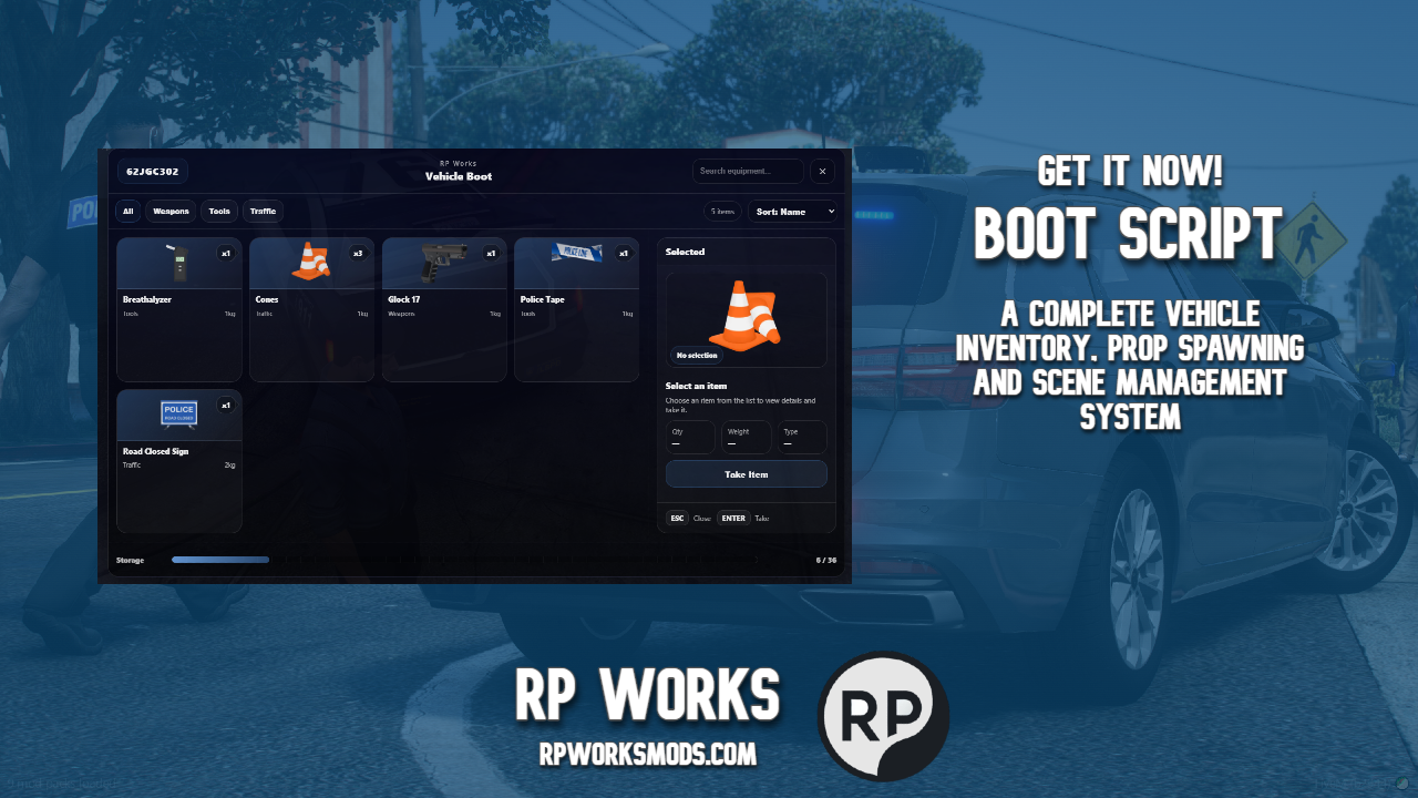 🧰  Boot - An all-in-one vehicle inventory script