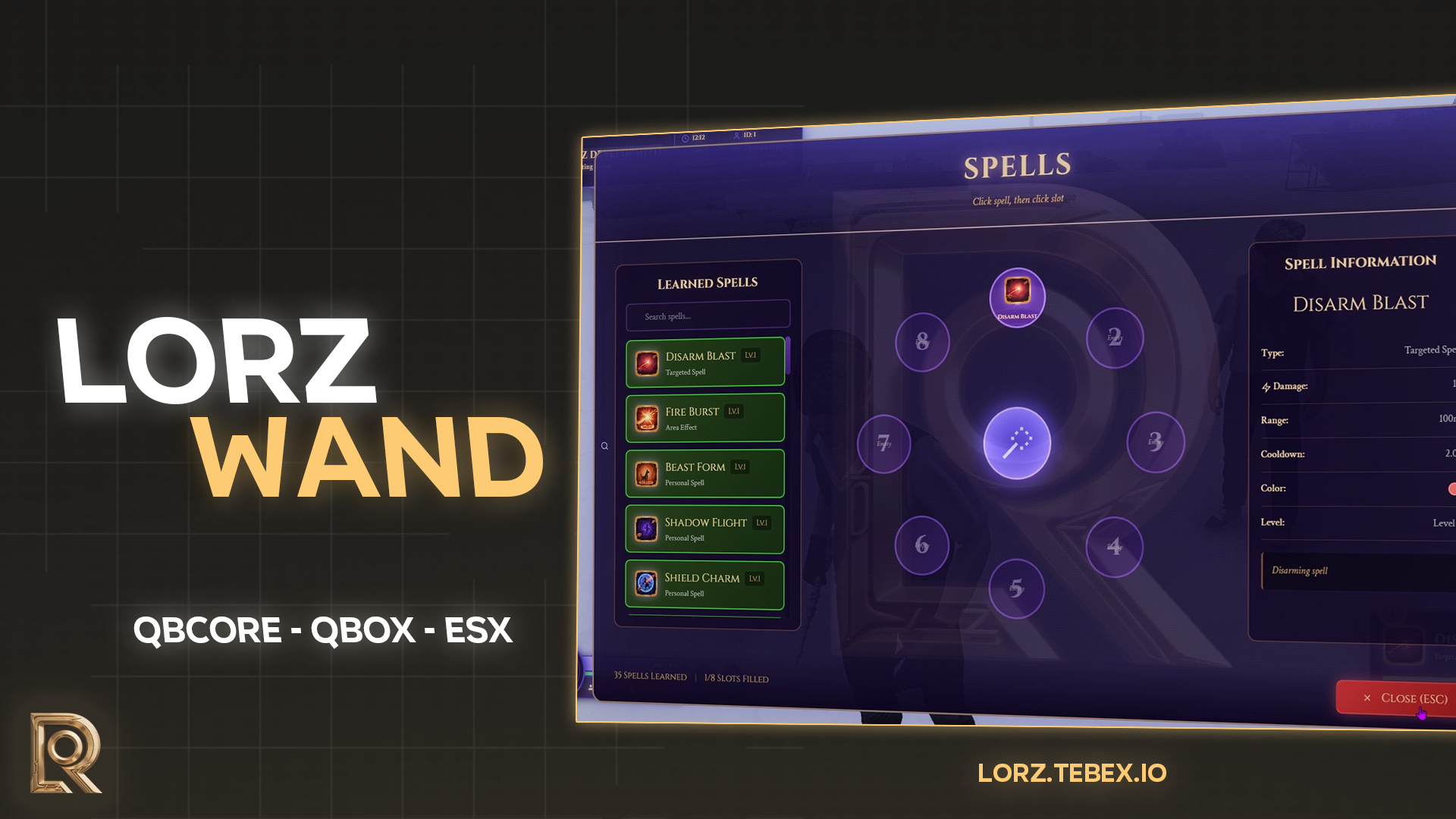 🎄Fivem WAND Script | LORZ | ✨ Advanced Spellcasting & Customizable Wands