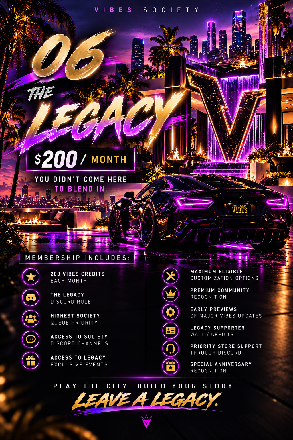 THE LEGACY - YOU DIDN'T COME HERE TO BLEND IN.