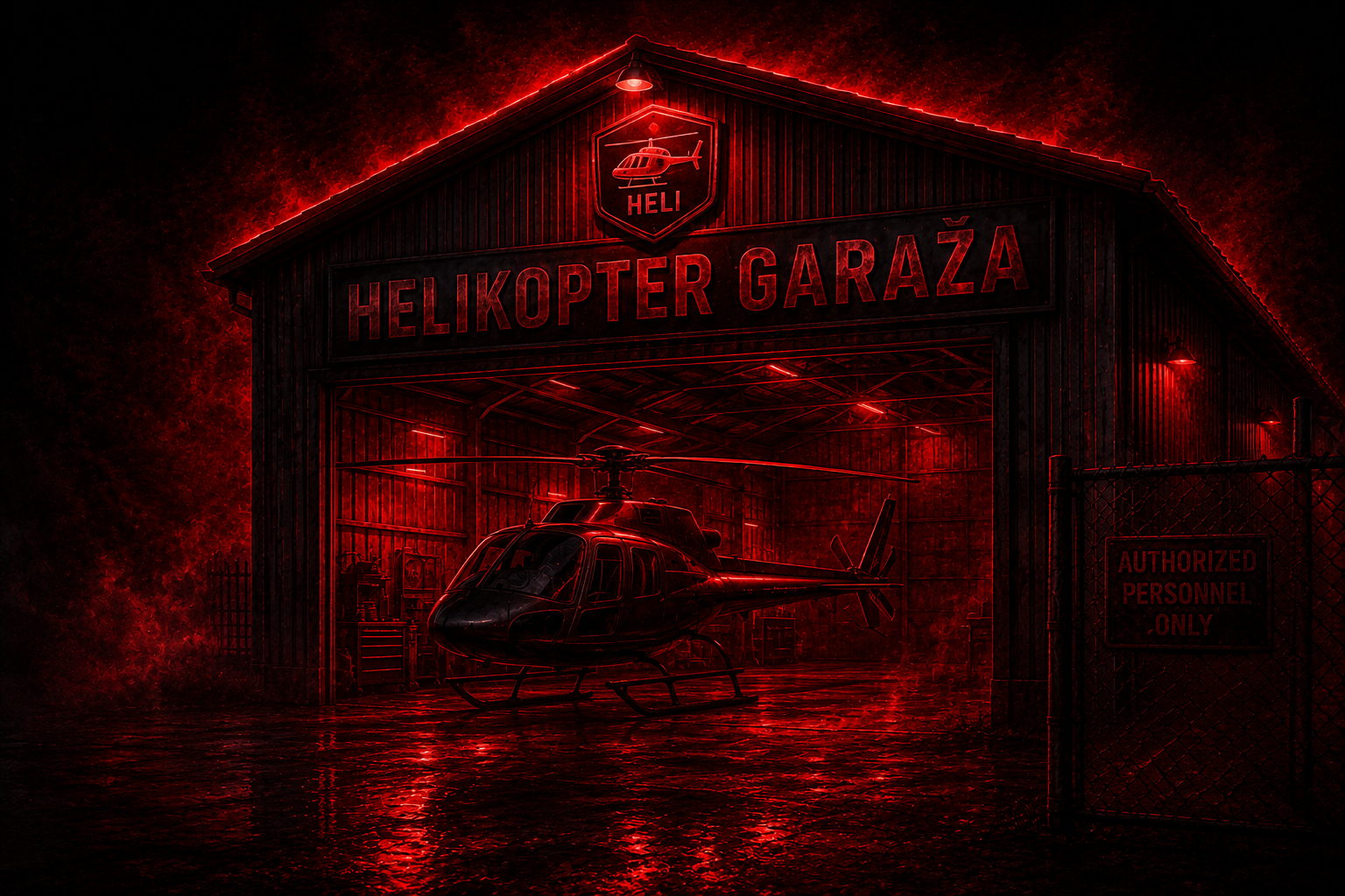 Helikopter Garaža