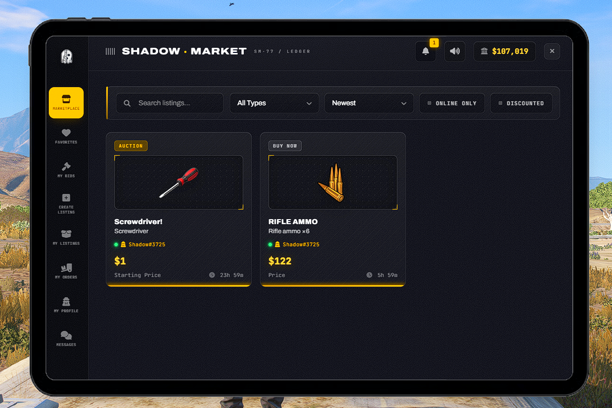 F5 Shadow Market