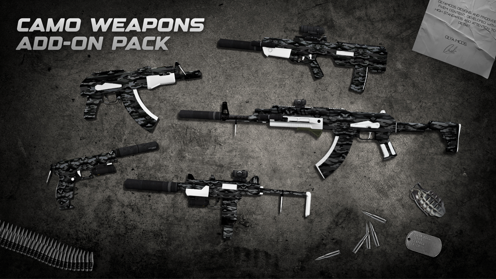 Camo Weapons Add-on Pack