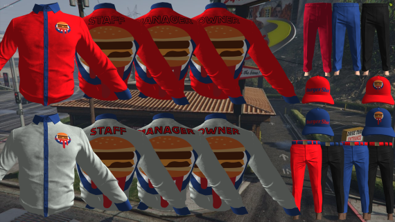 Burger Shirts 1 (Male + Female)