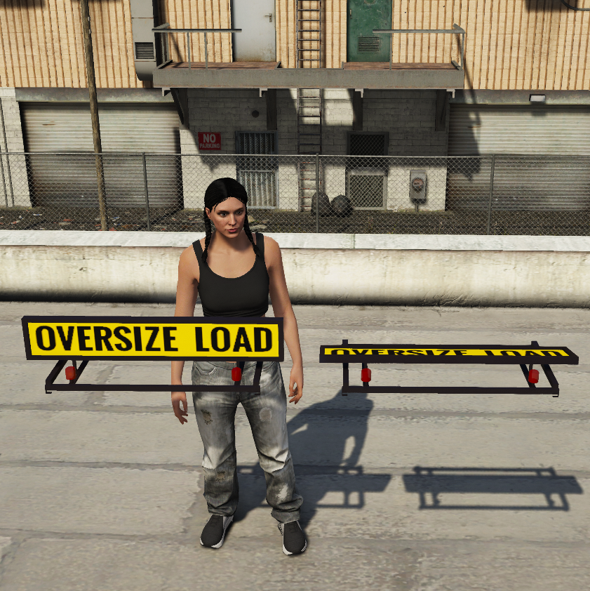 Oversize load sign