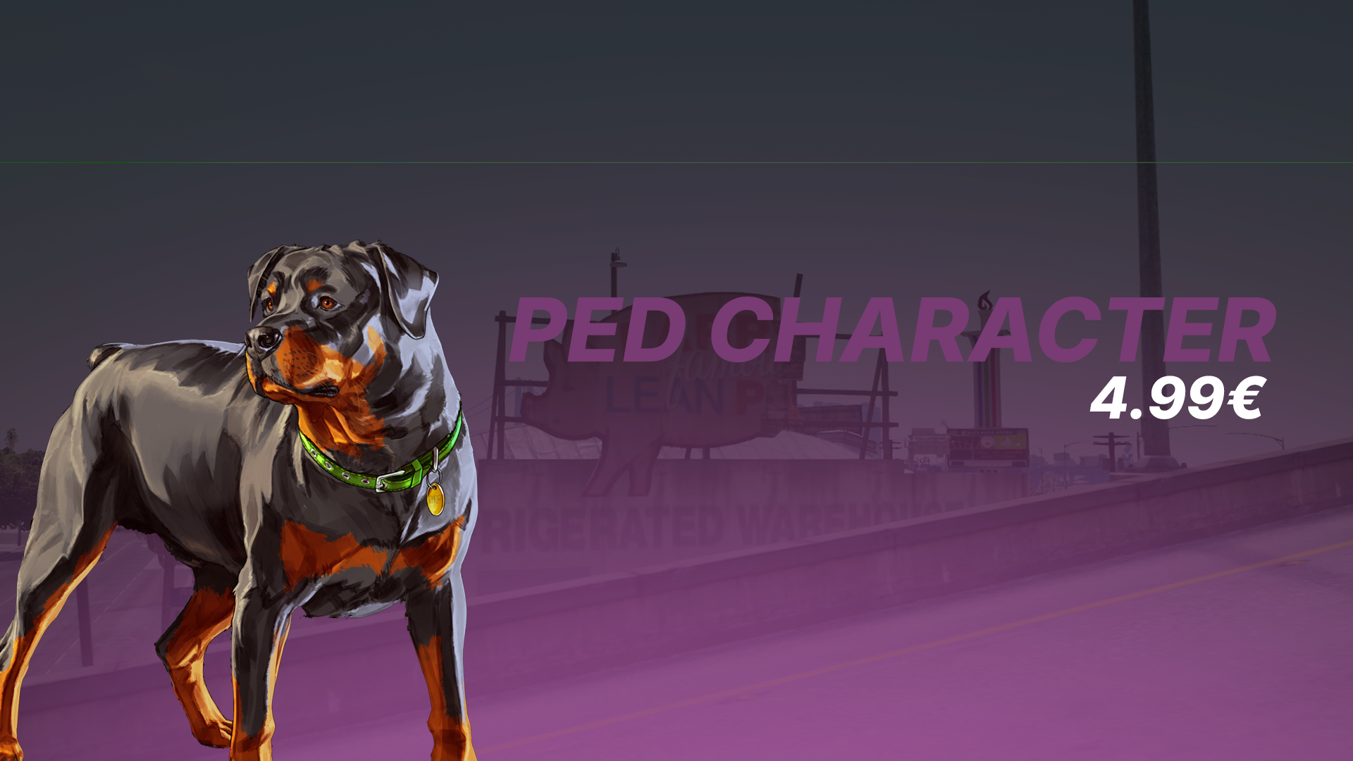 1x PED Character