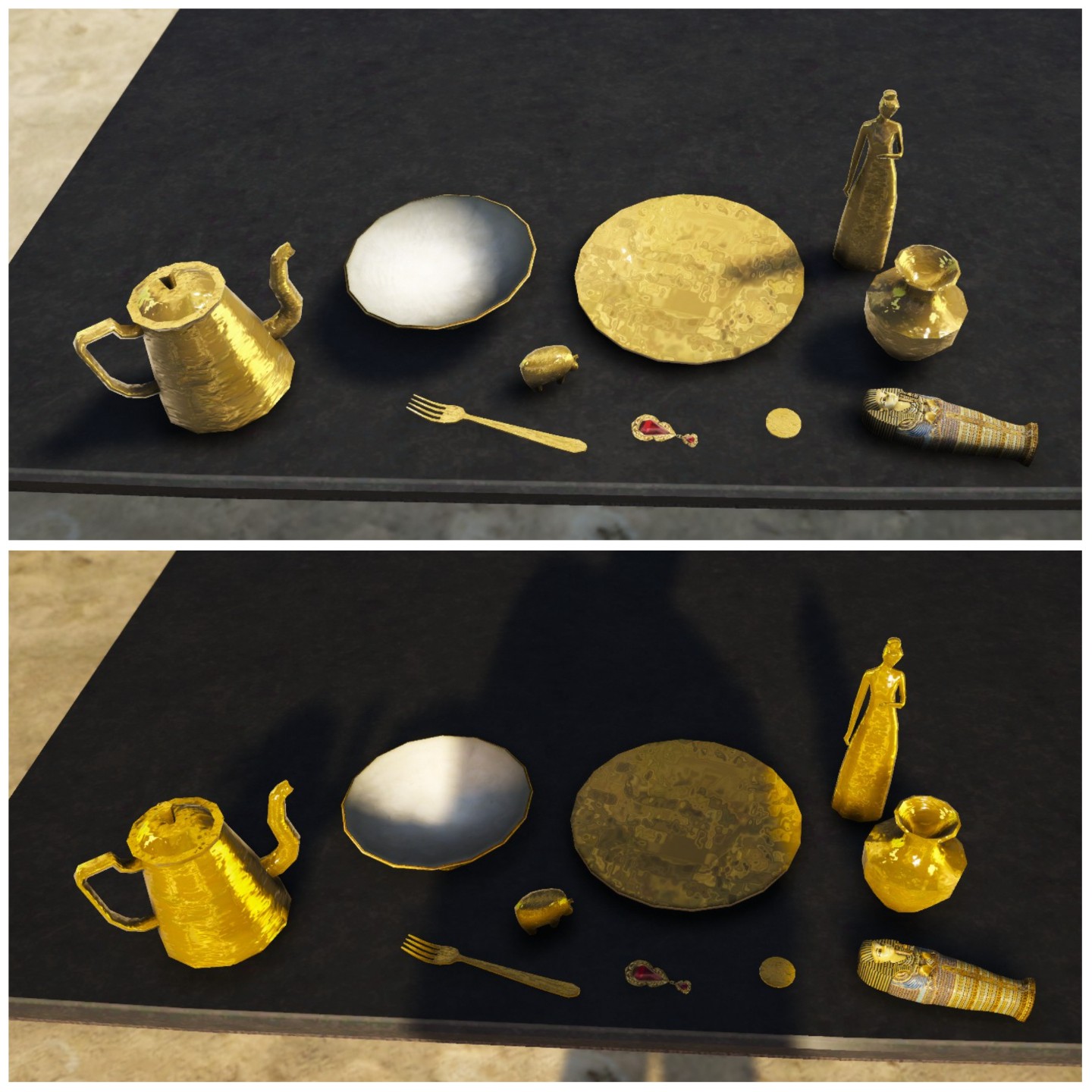 10x Gold Items