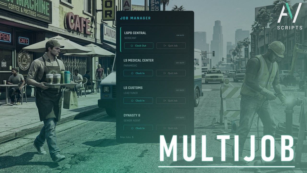 AV Scripts · Multijob Menu