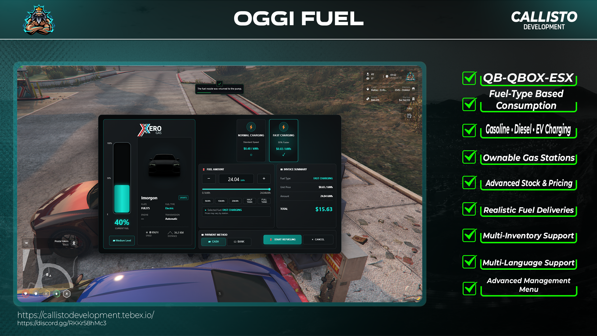 OGGI Fuel – Ownable Gas Stations & Realistic Fuel System