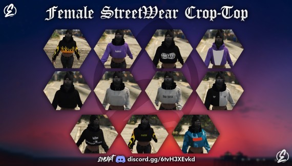 Female StreetWear Crop Hoodie