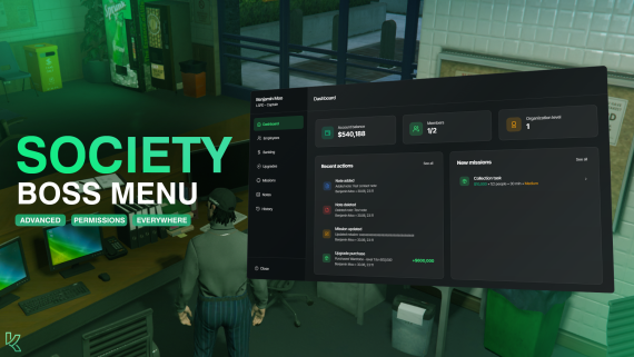 Society Boss Menu