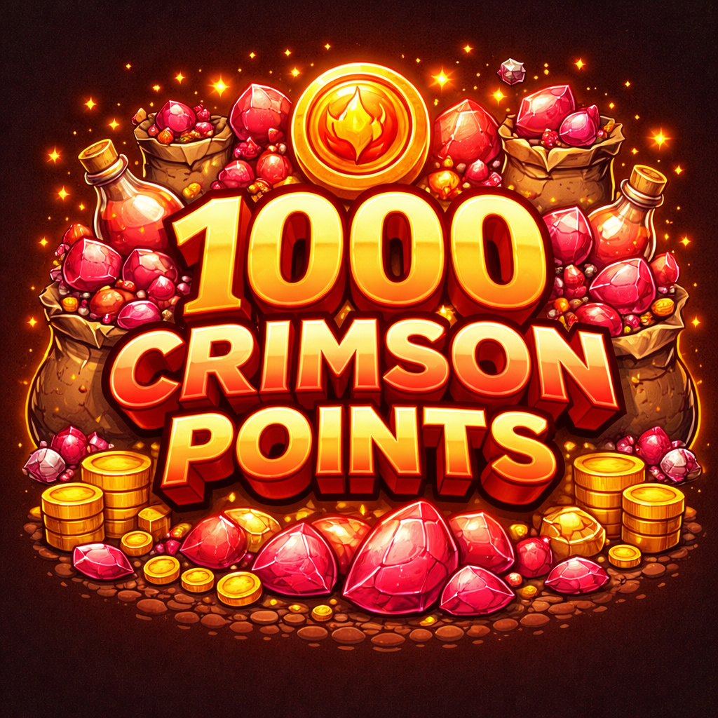 1,000 ᴄʀɪᴍѕᴏɴ ᴘᴏɪɴᴛѕ
