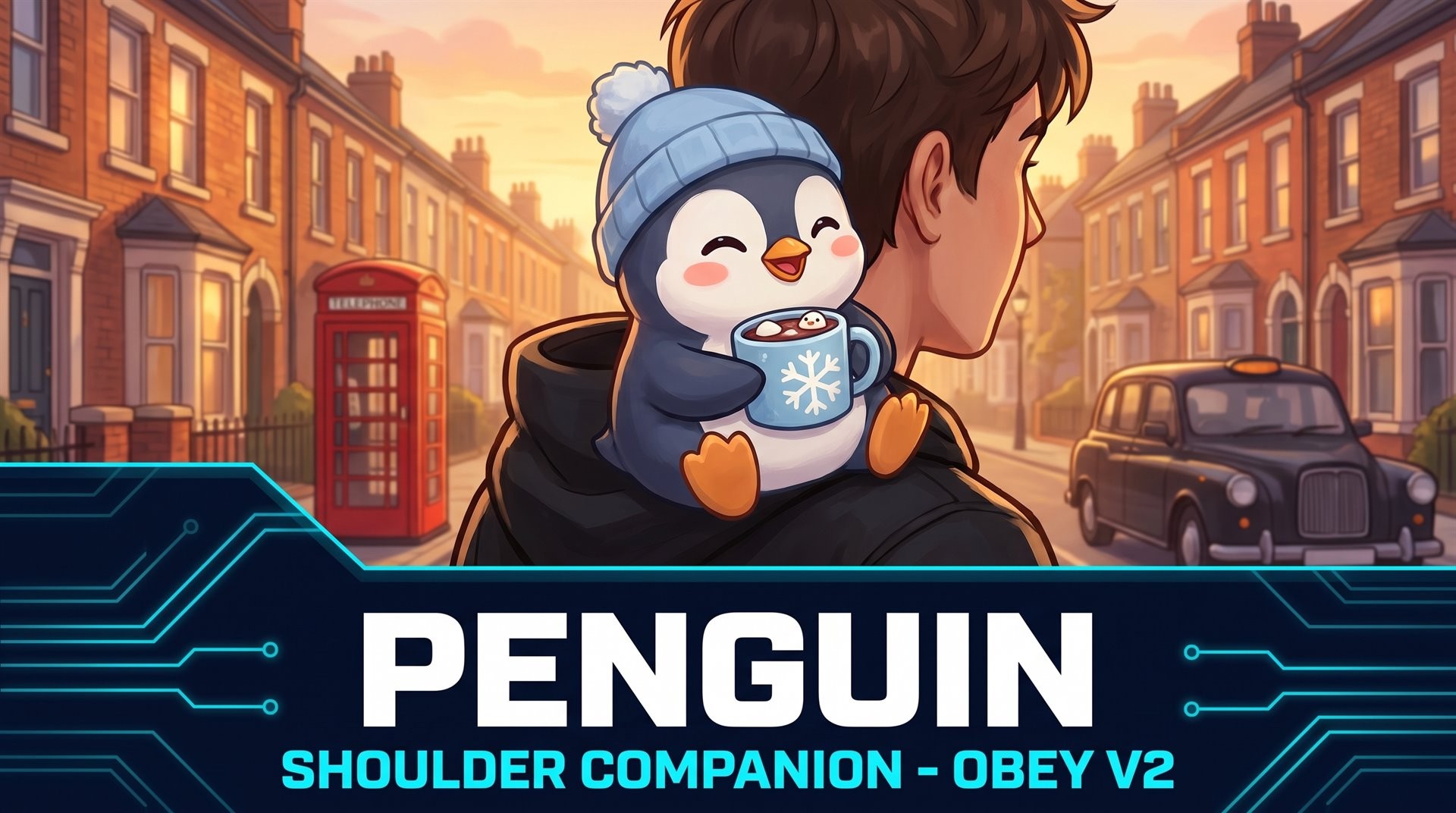 Shoulder Companion - Penguin