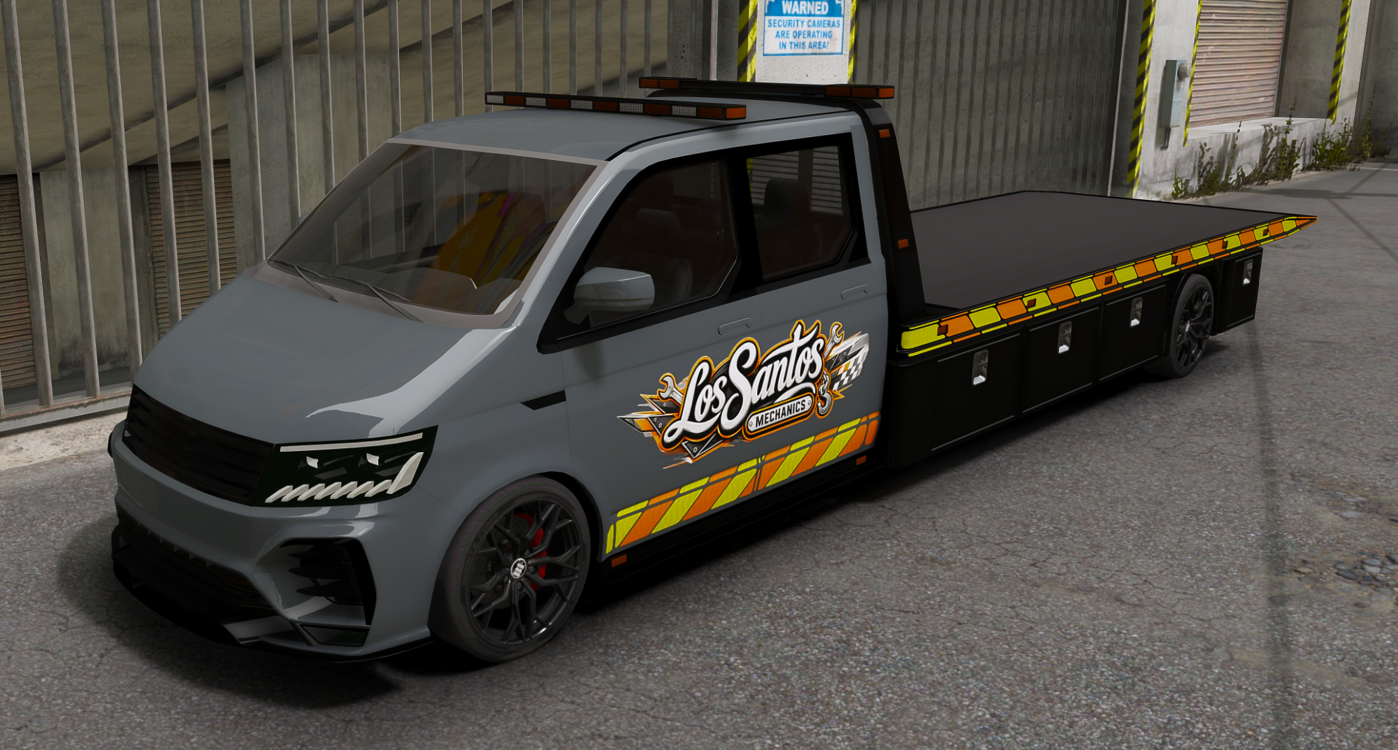 Flatbed Tow Truck + Advanced Tow Script - NON ELS — FiveM truck