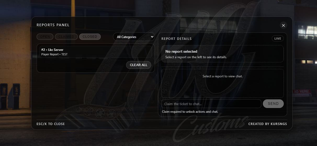 Report System (ESX)