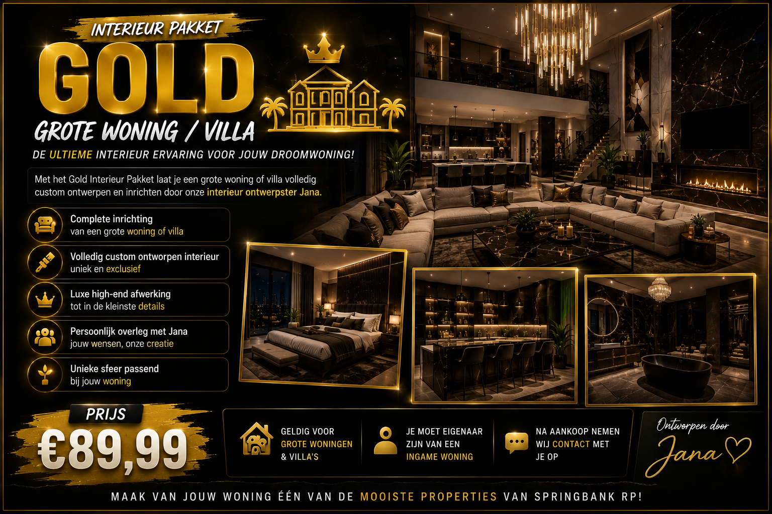 Gold Interieur Pakket