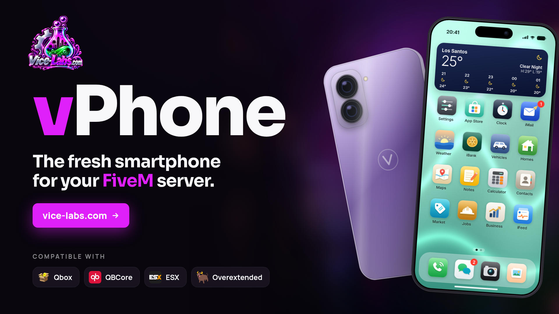 vPhone — The Fresh FiveM Smartphone in-game preview