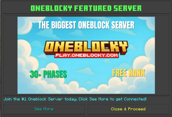 Featured Server & Pop-Up Ad Bundle
