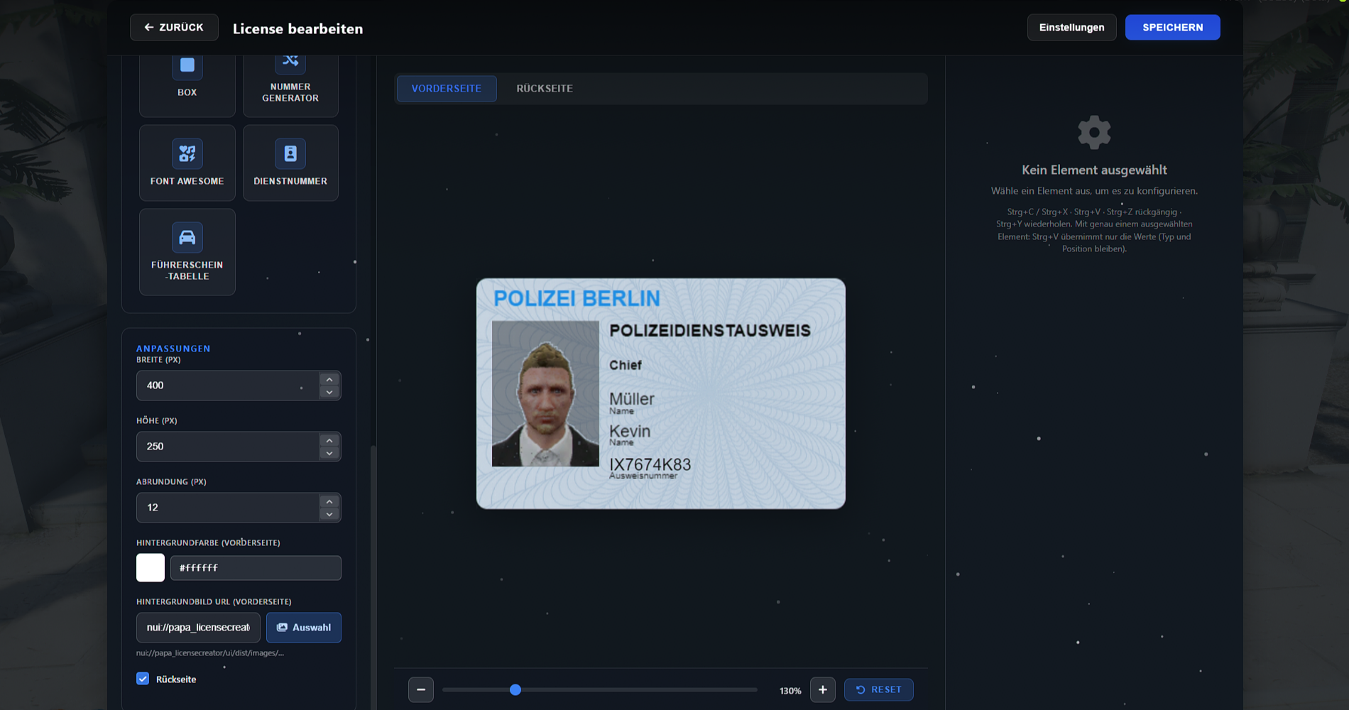 Ultimatives Lizenz- & Ausweissystem Screenshot 6