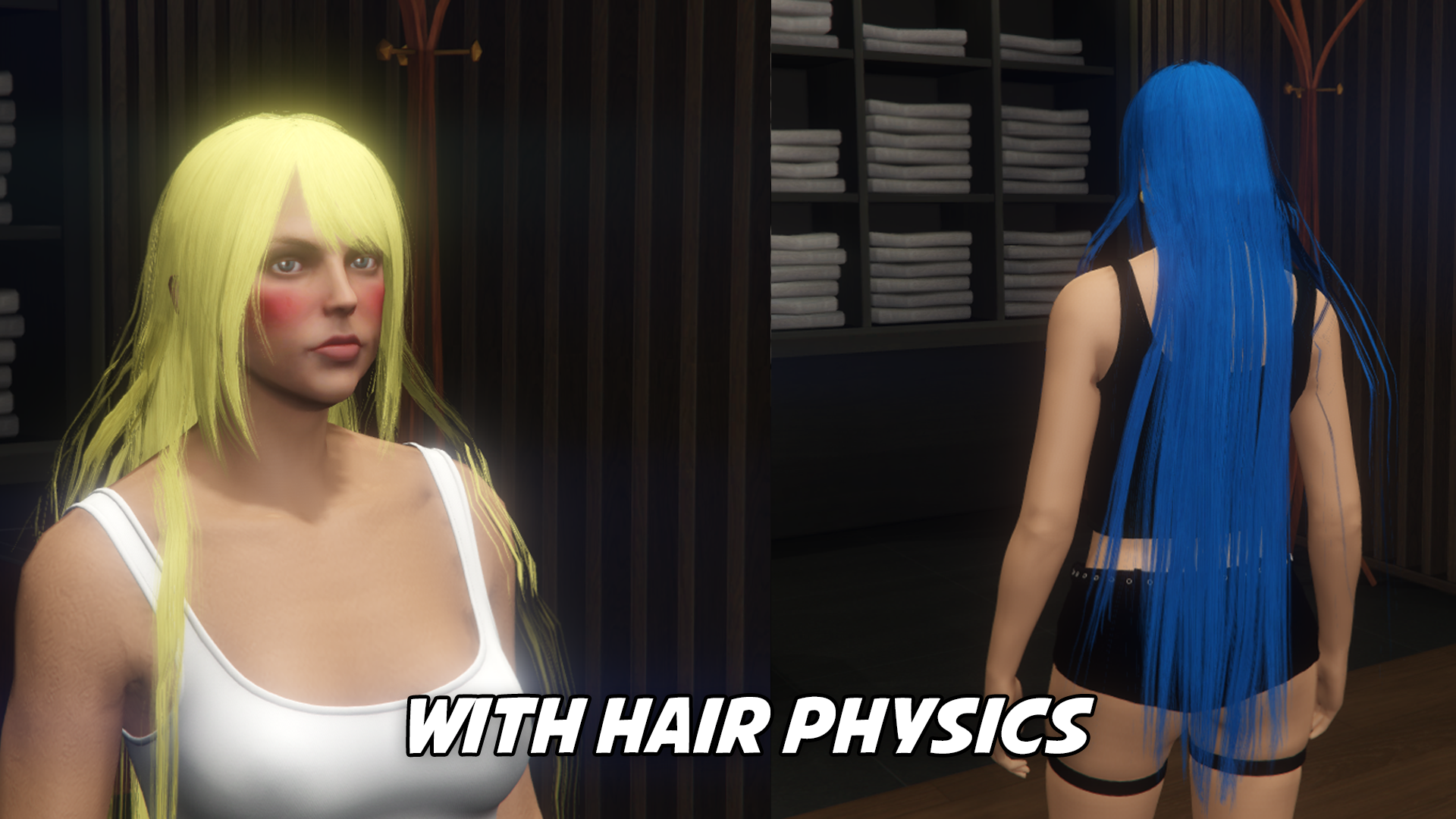 Extra Long Hair (+Physics)