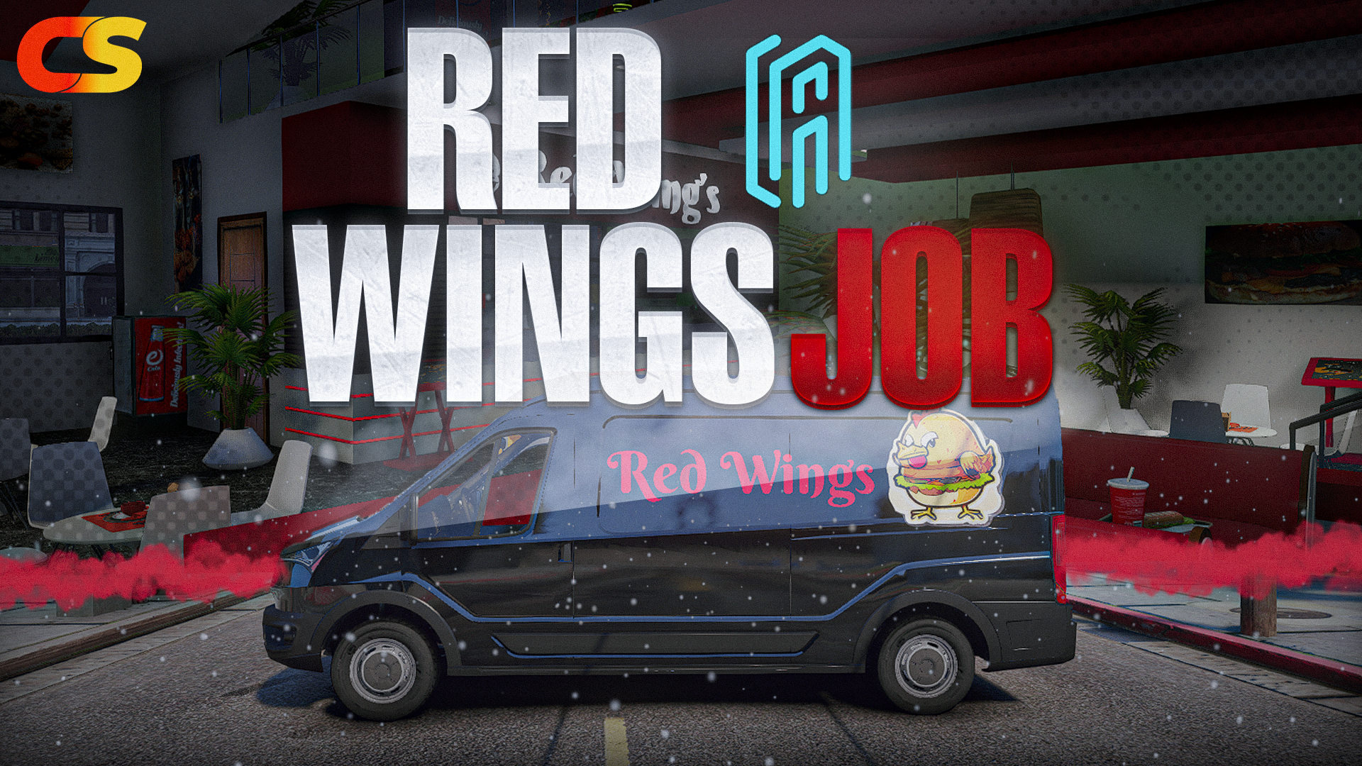 [RED WINGS JOB] QBCORE QBOX ESX { SCRIPT}