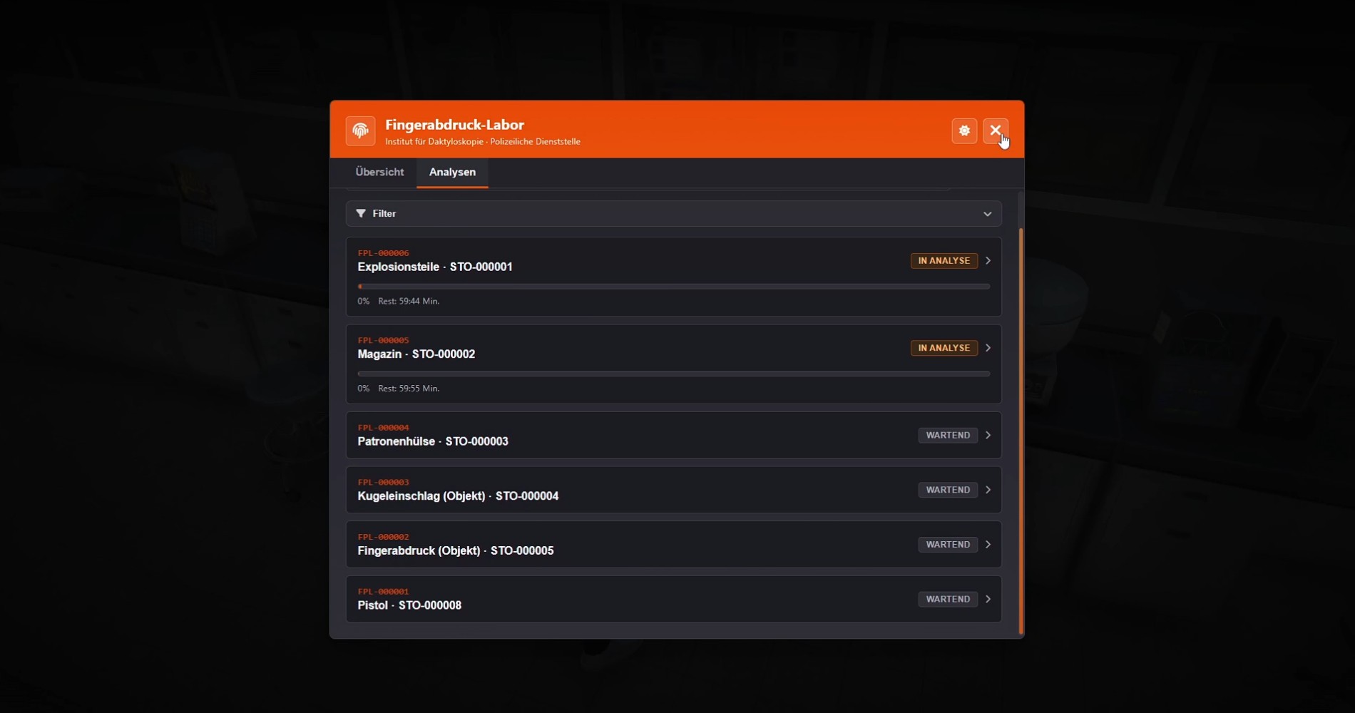 Ultimatives Spurensicherungssystem Screenshot 10