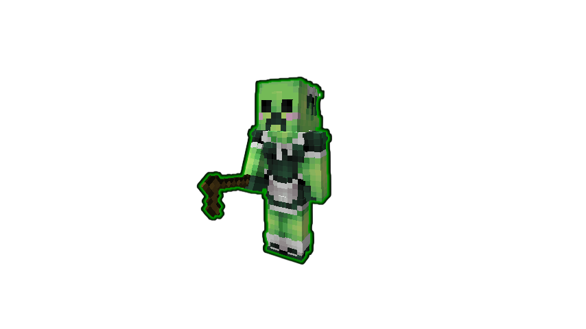 Dark Green Outline Effect