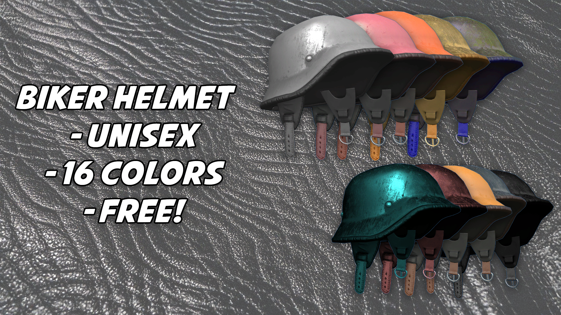 Unisex Biker Helmet