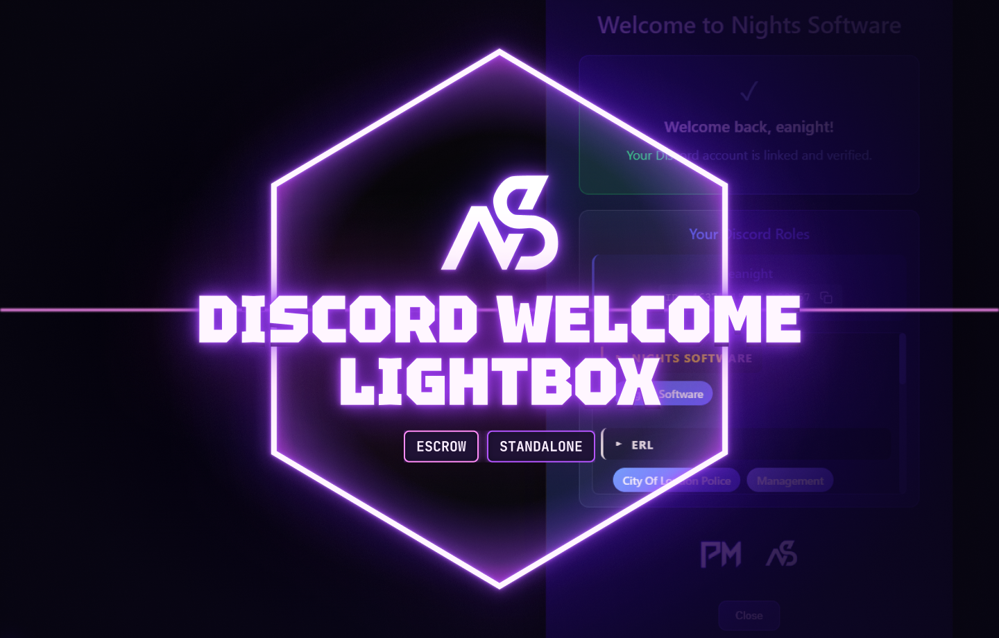 Discord Welcome Lightbox