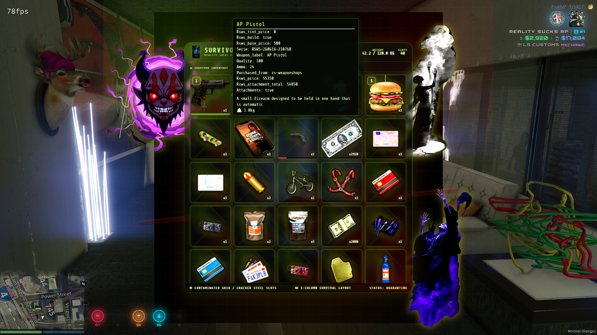 Qb-core reworked zombie menu style for zombie core
