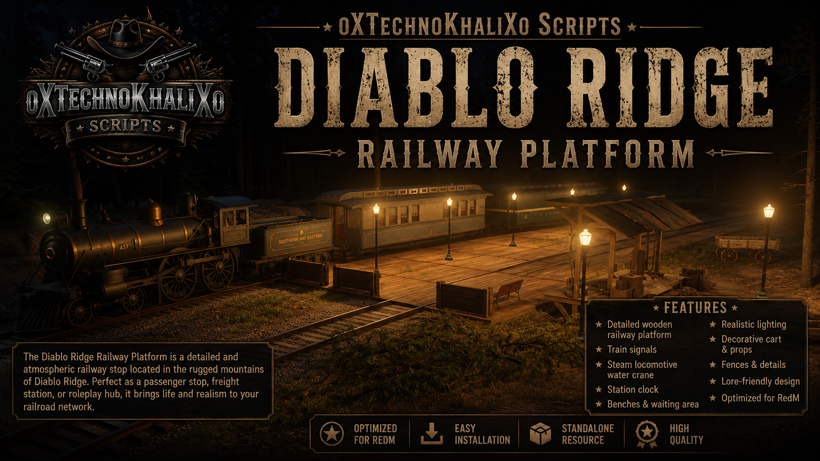 Khali Diablo Ridge Railway Platform