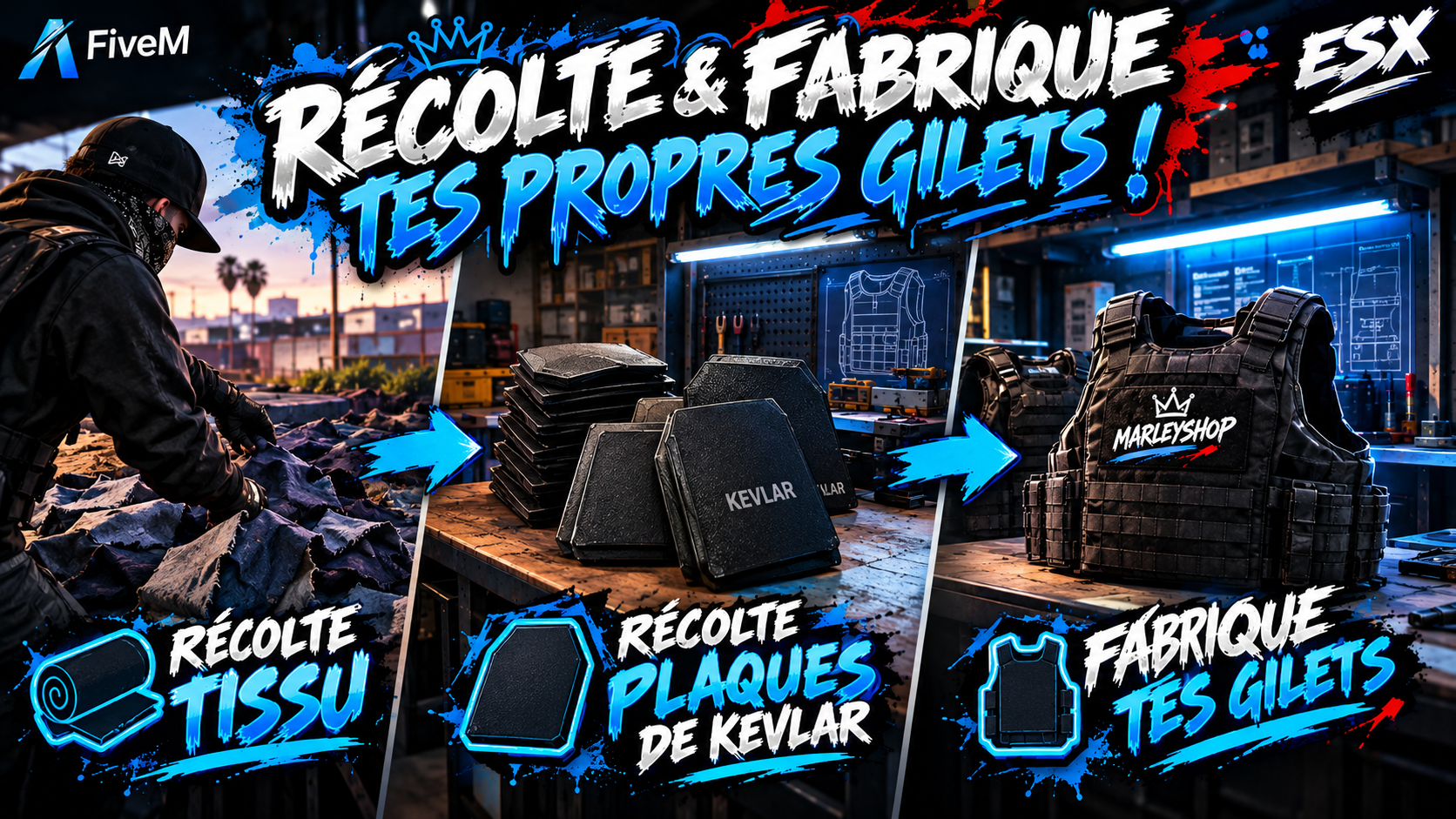 Recolte Gilet par balle