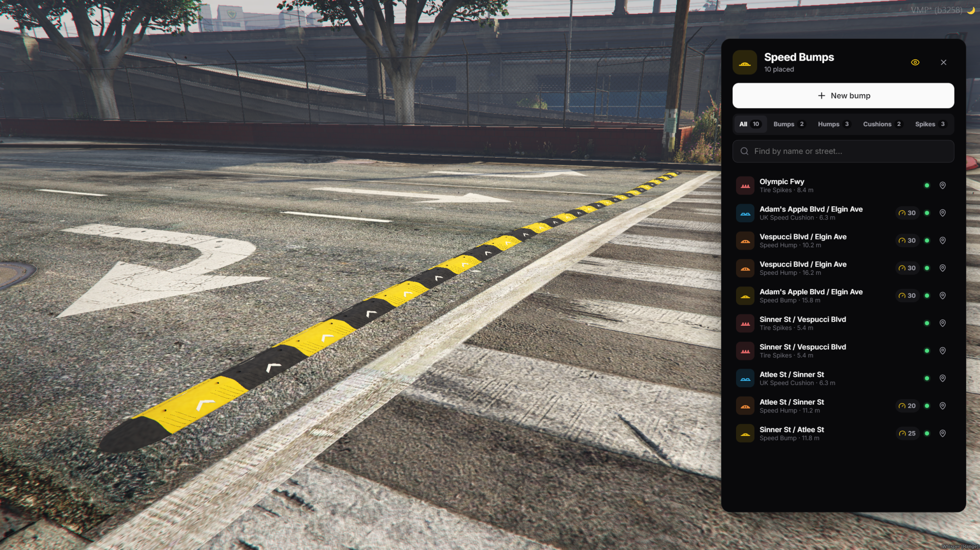 [Speed Bump Creator] ESX QBCore {OPEN}