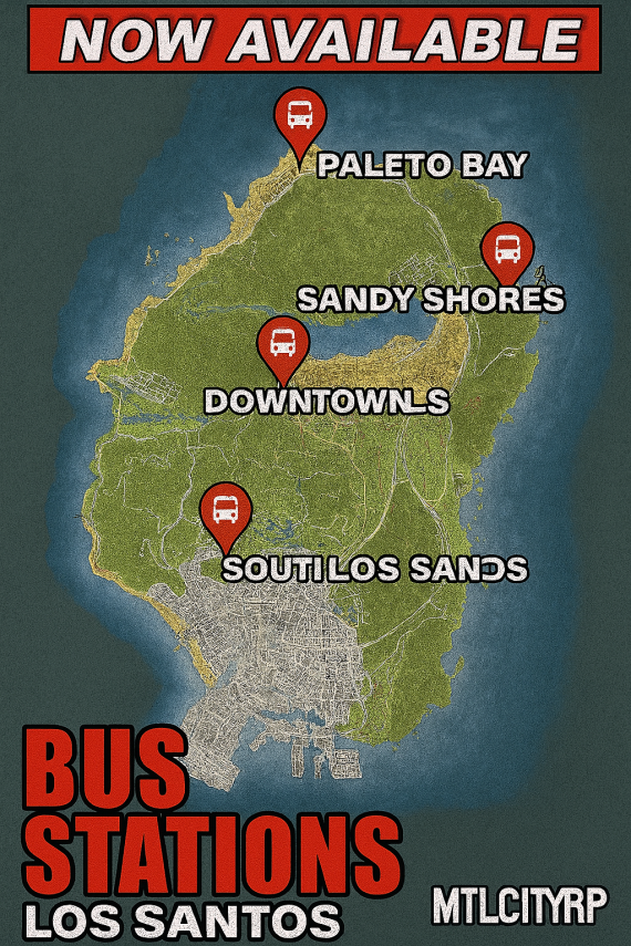 San Andreas Bus Stations