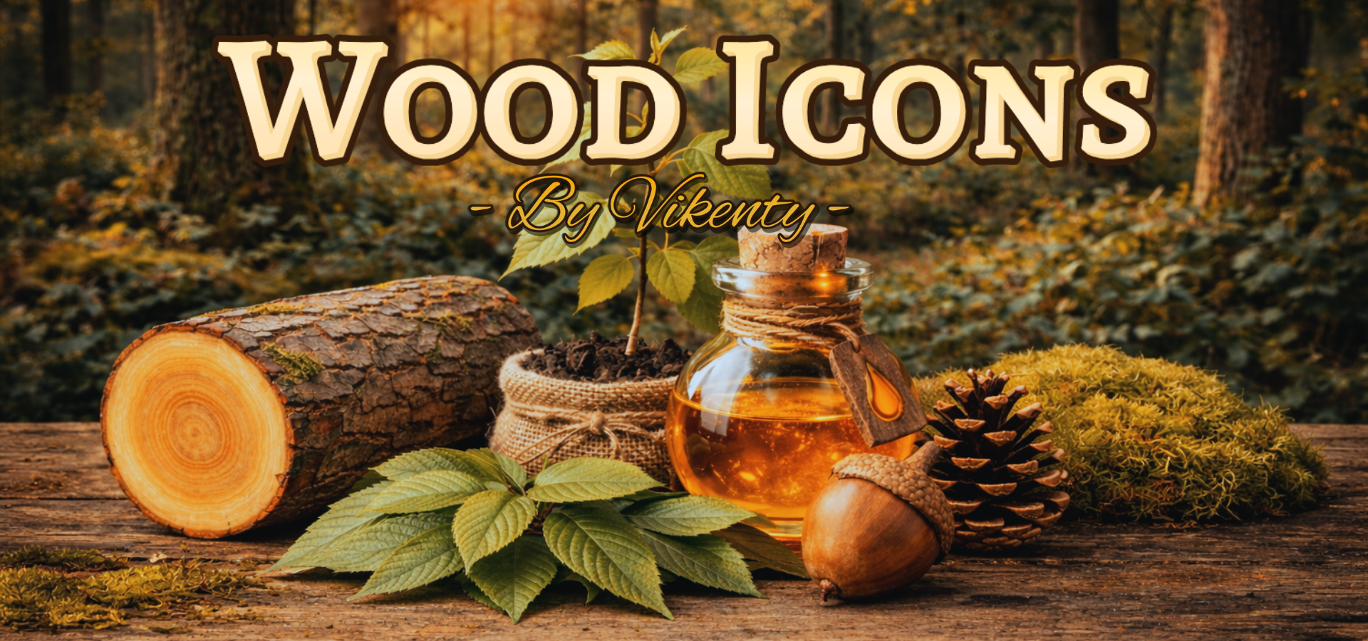 Wood Icons x20 | 01
