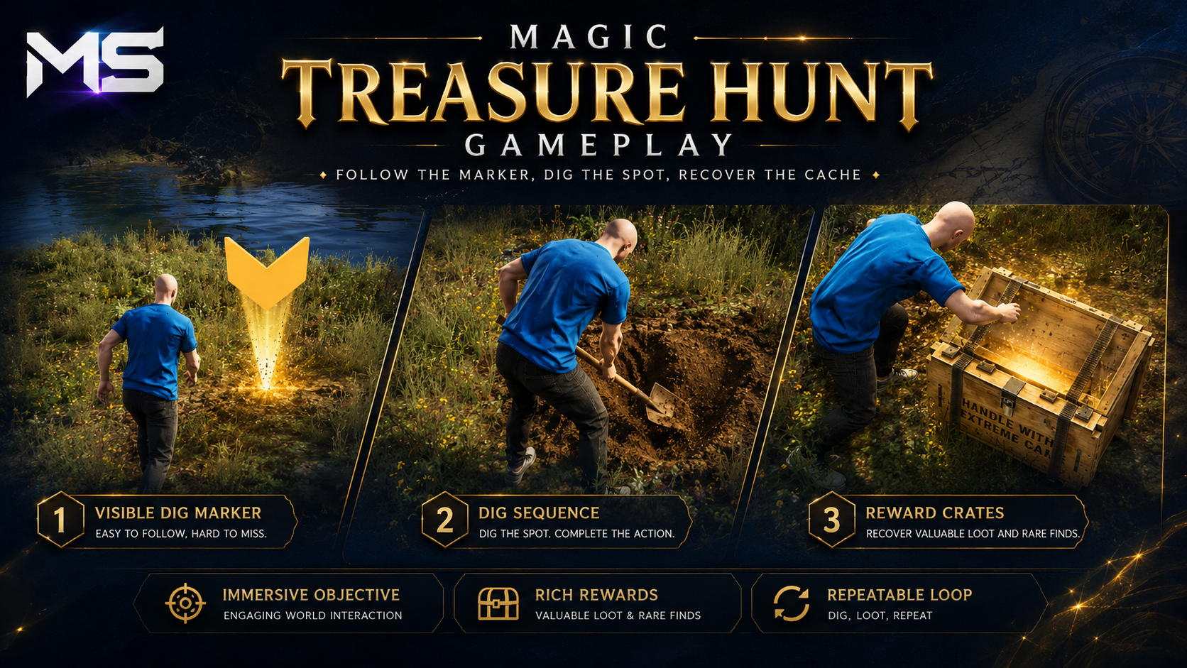 Magic Treasure Hunt – FiveM Treasure Hunting System