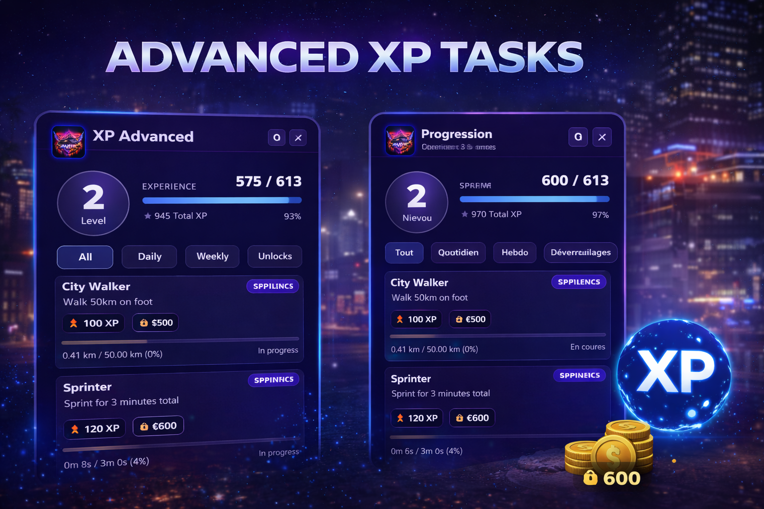 Advanced XP & Task System