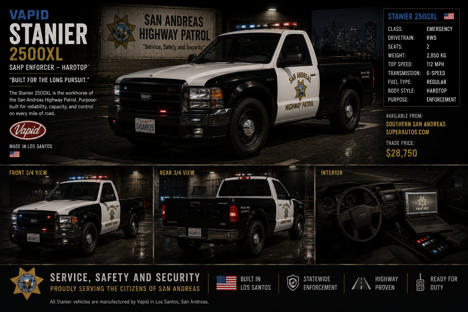 HP - 2011-2016 Vapid 250 Truck