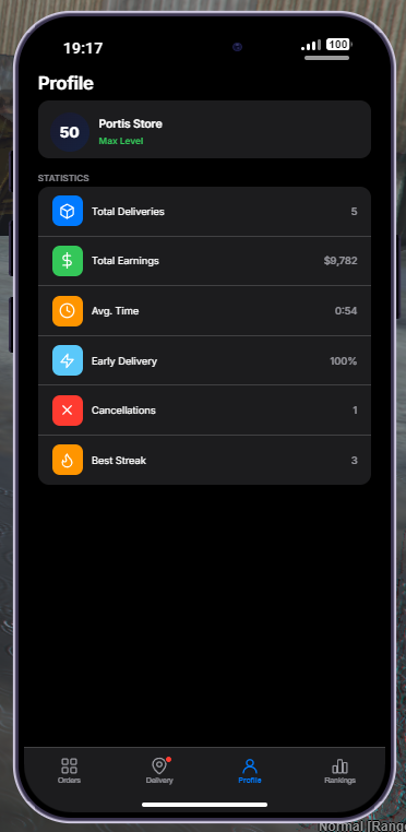 Portis Delivery — Phone-Based Courier App