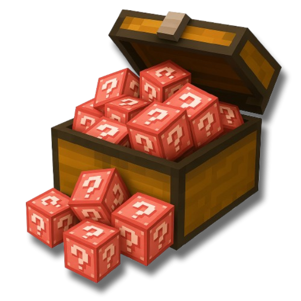 50 Rote LuckyBlöcke