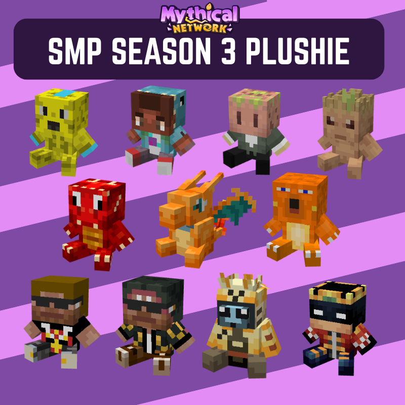 Random SMP Season 3 Plushie Bundle
