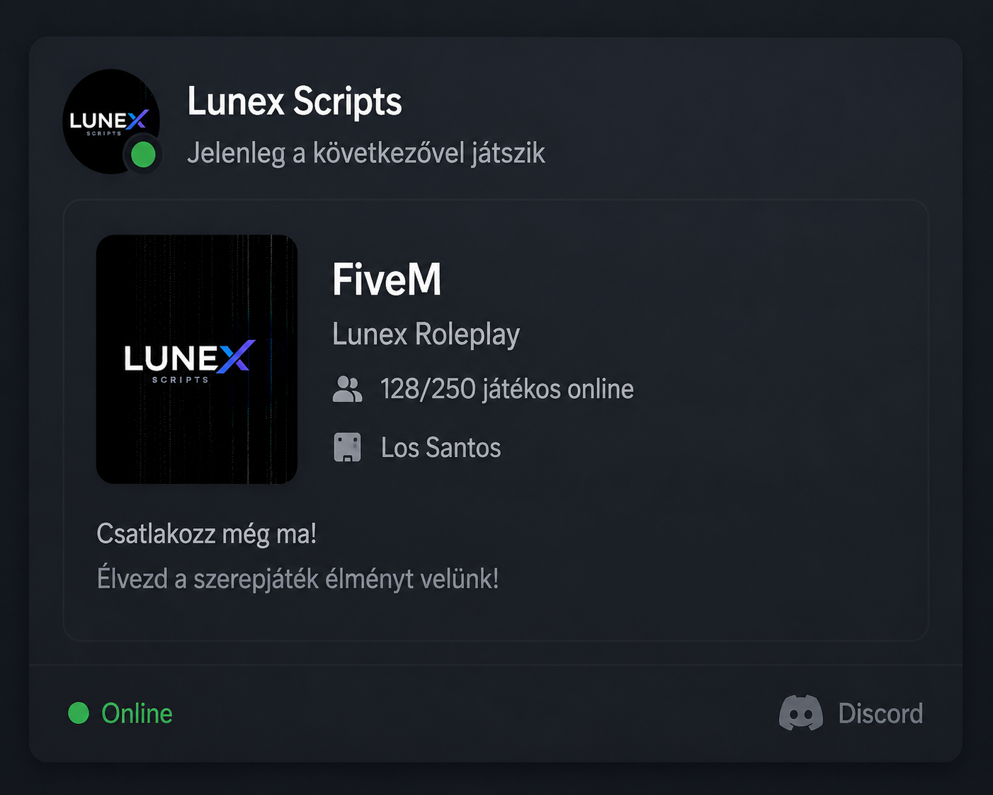 Lunex Richpresence [FREE]