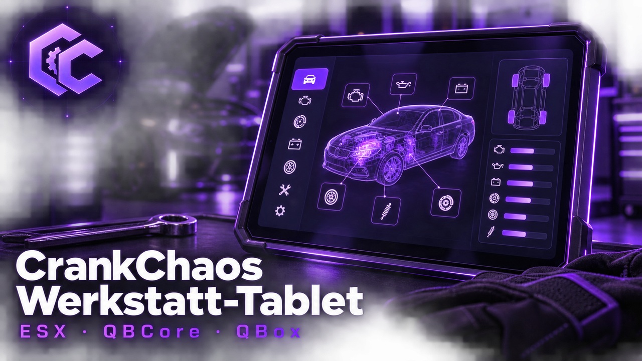 CrankChaos Werkstatt-Tablet – Bild 1