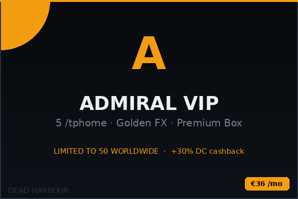 Admiral VIP — 30 days 👑