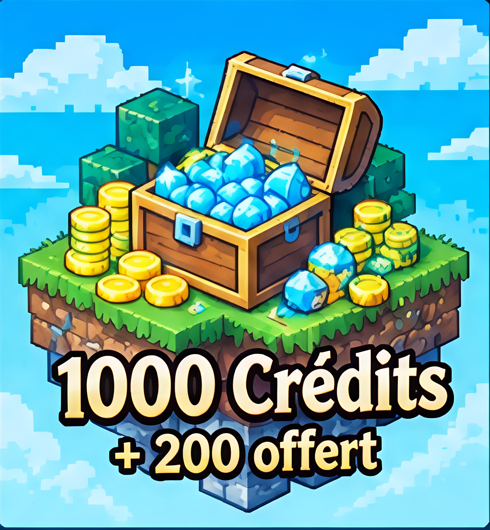 1000 Crédits + 200 offert
