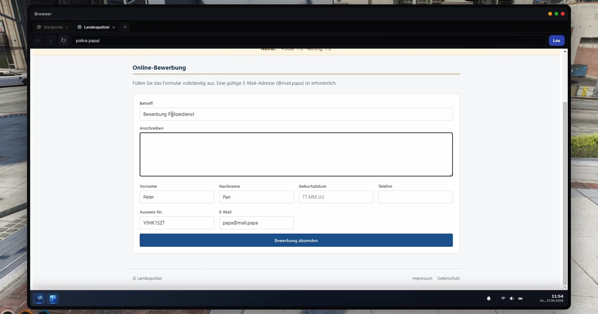 Ultimatives Polizei MDT Screenshot 5
